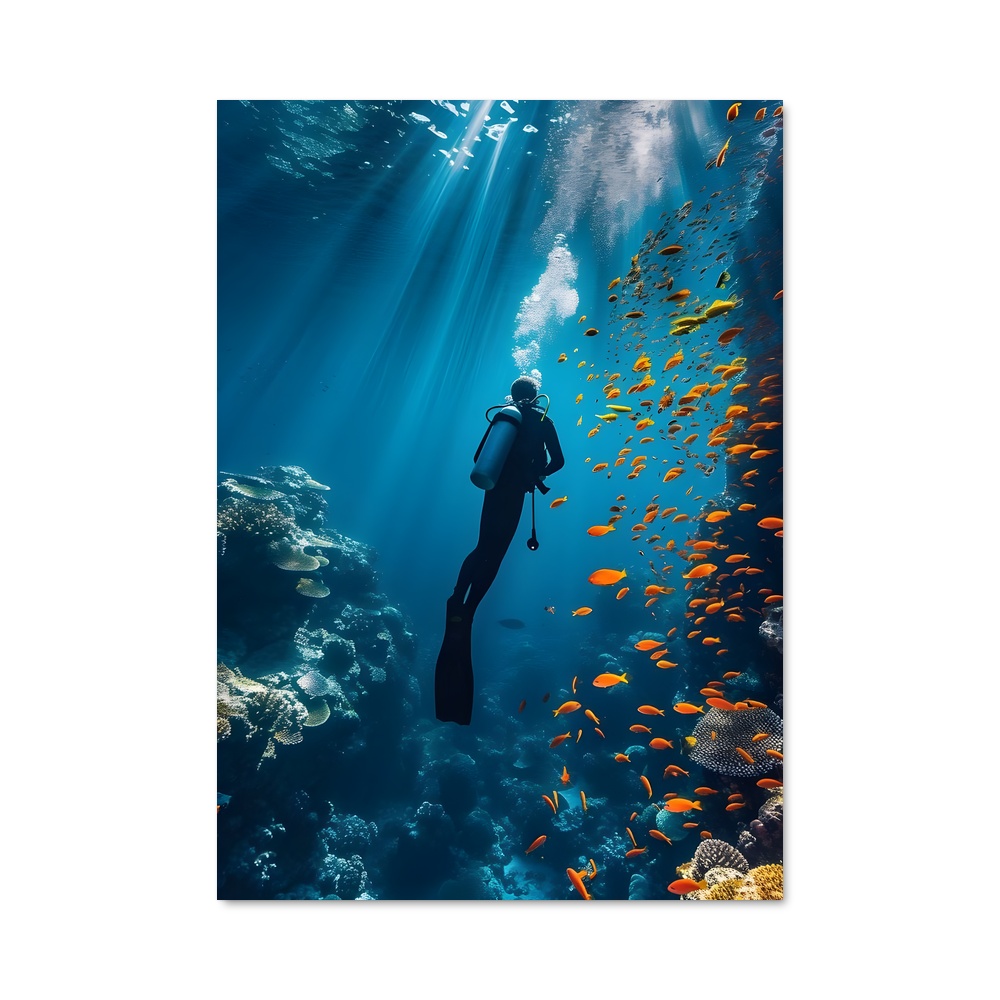 Poster World aquatics plongeur